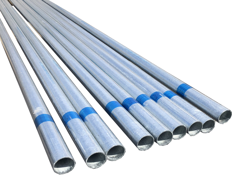 What factors can cause corrosion of galvanized steel pipes?